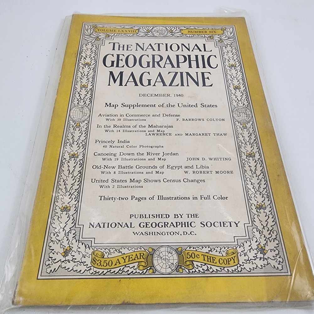 National Geographic Magazine December 1940 No Insert‎